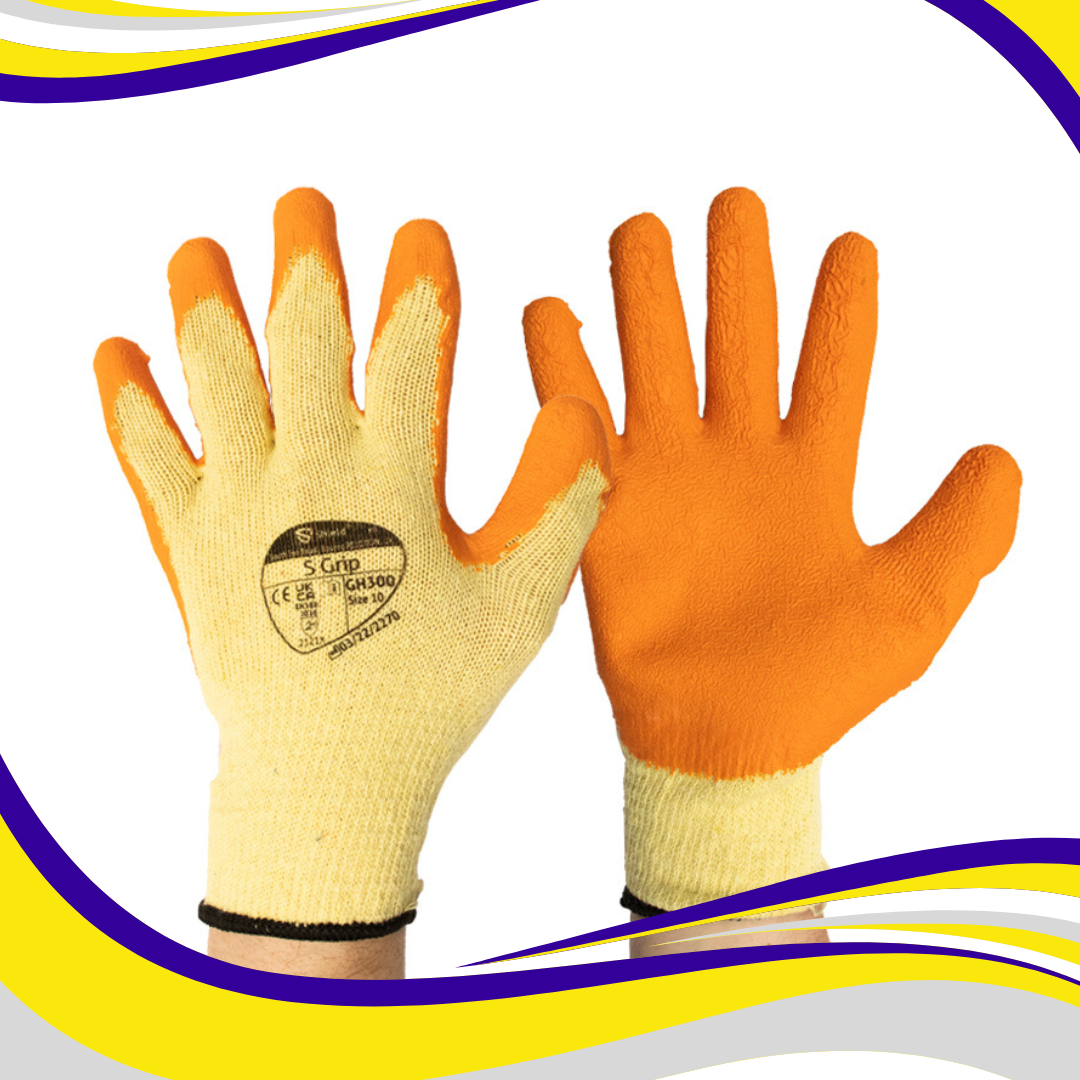 Builders Latex Grip Gloves