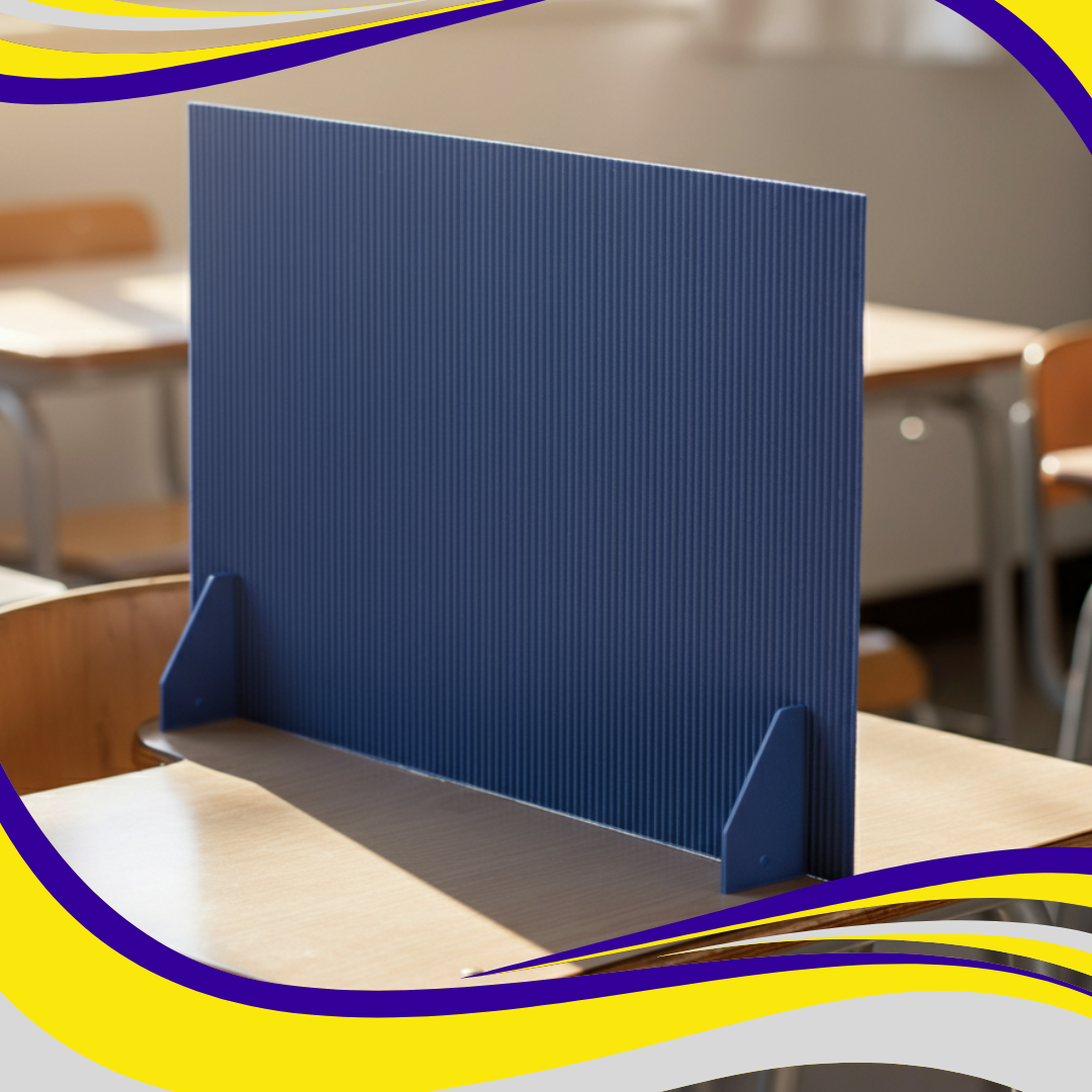 Correx® Corrugated Plastic For School Exam Desk Dividers (call for price)