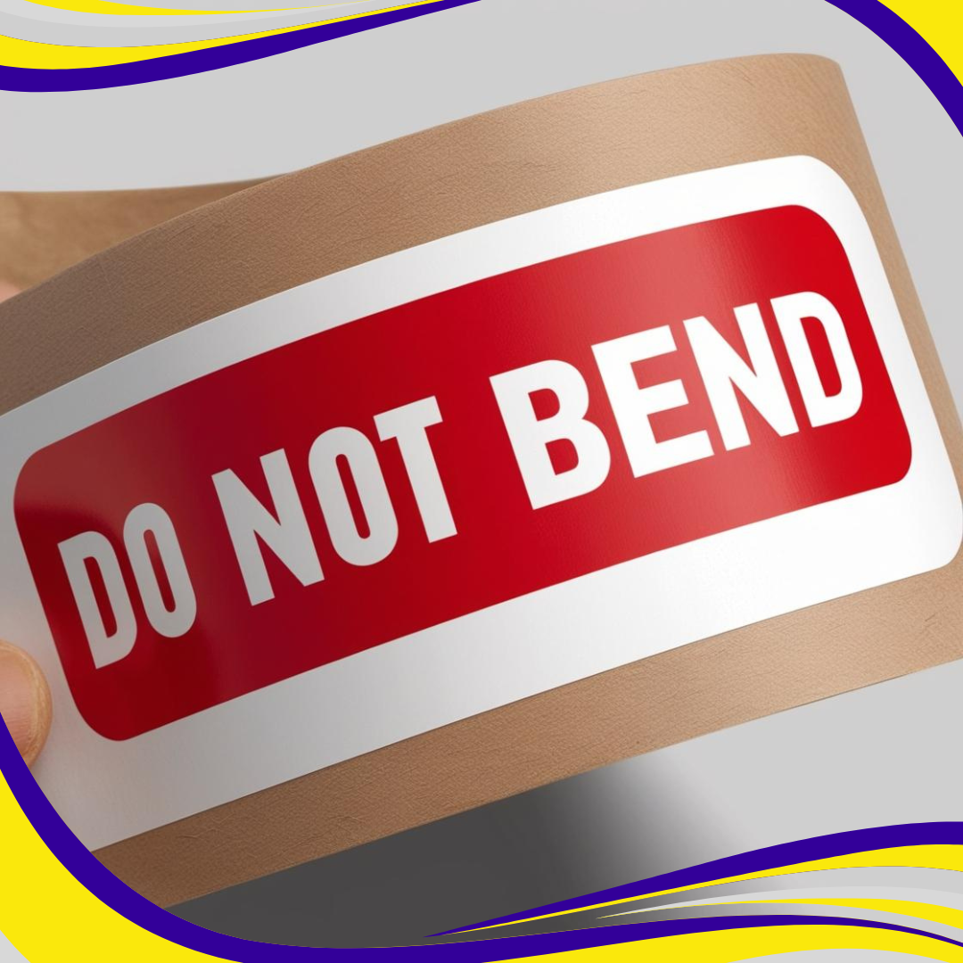 Self-Adhesive Label "DO NOT BEND"