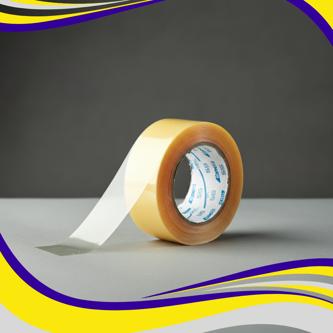 Double-Sided Polyprop Tape Clear 50mm x 50m