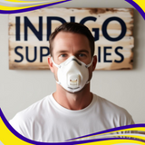 Dust Mask Valved Particulate Respirator FFP1 (Box of 5 Masks) - Indigo Supplies Ltd