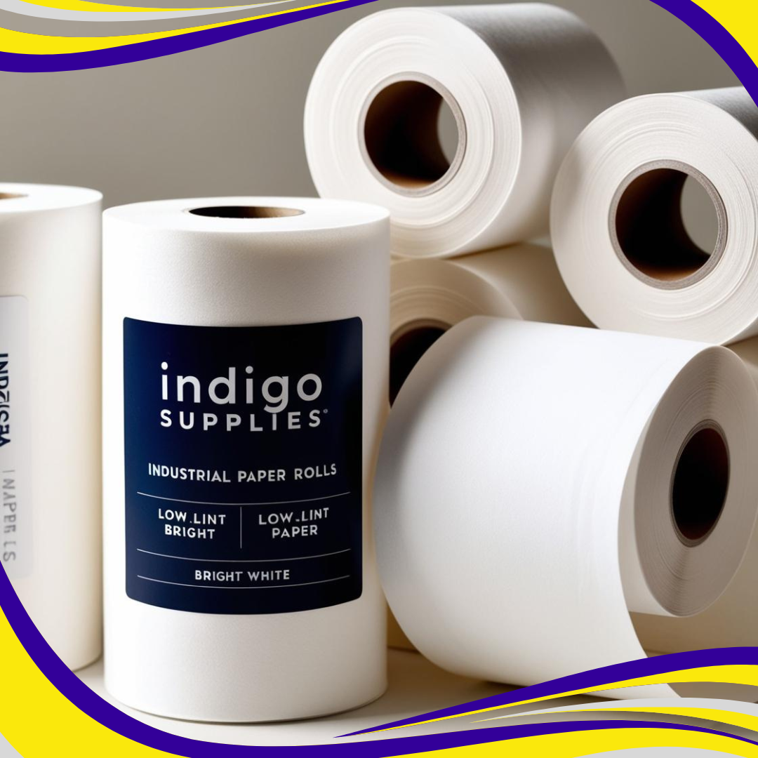 Super Low Lint Paper Roll Cleaning Wipe - Indigo Supplies Ltd