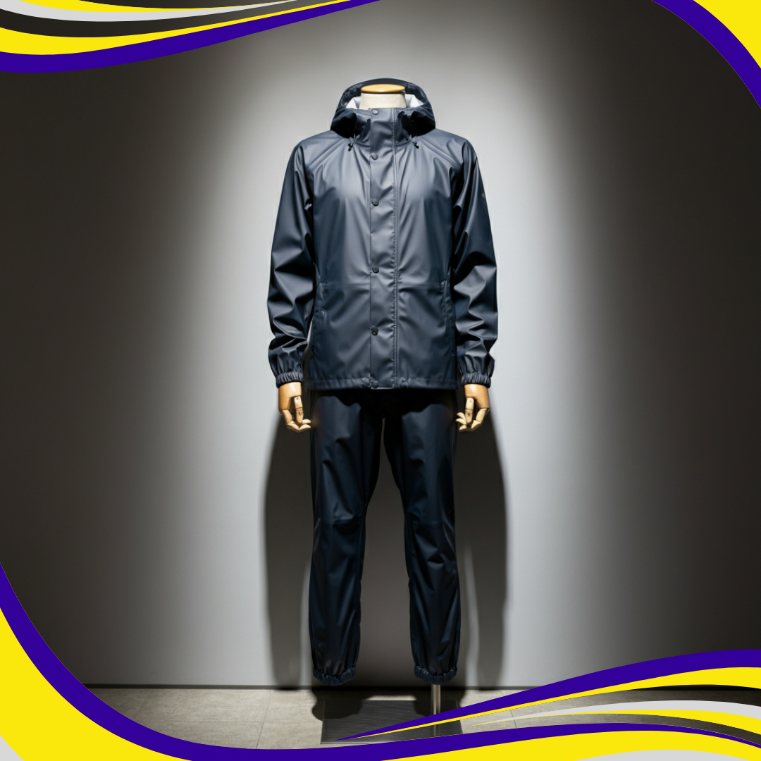 Rain Suit PVC Two Piece (Navy)